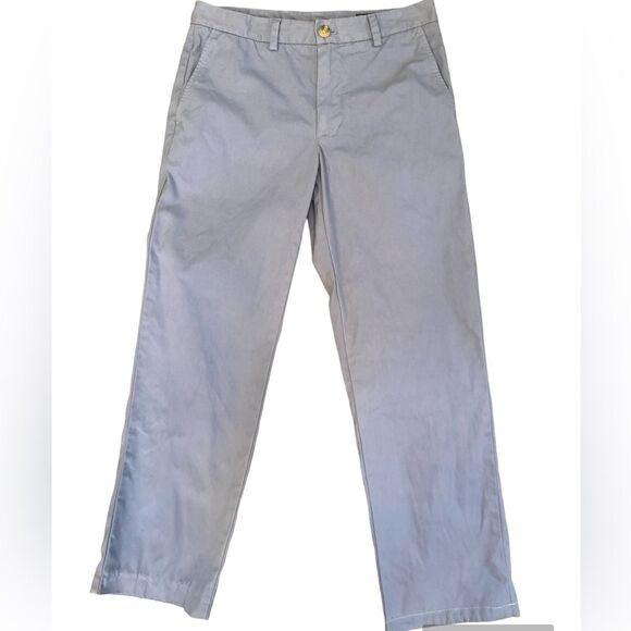 Vineyard Vines Slim Fit Breaker Pants Boys/Men Size 28x28 100% Cotton Light Blue - Picture 1 of 9